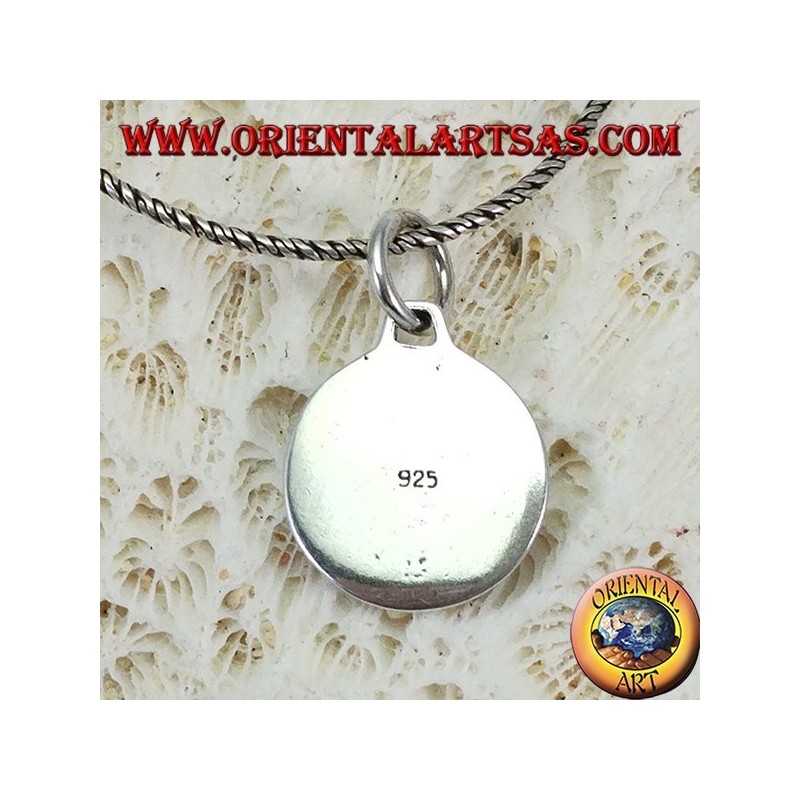 Ciondolo in argento medaglia di San Cristoforo
