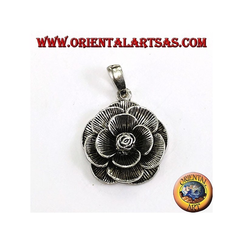 Collana con doppio cuore Grande – Argento 925 e polvere di stelle rossa – Gioielleria Mastropietro