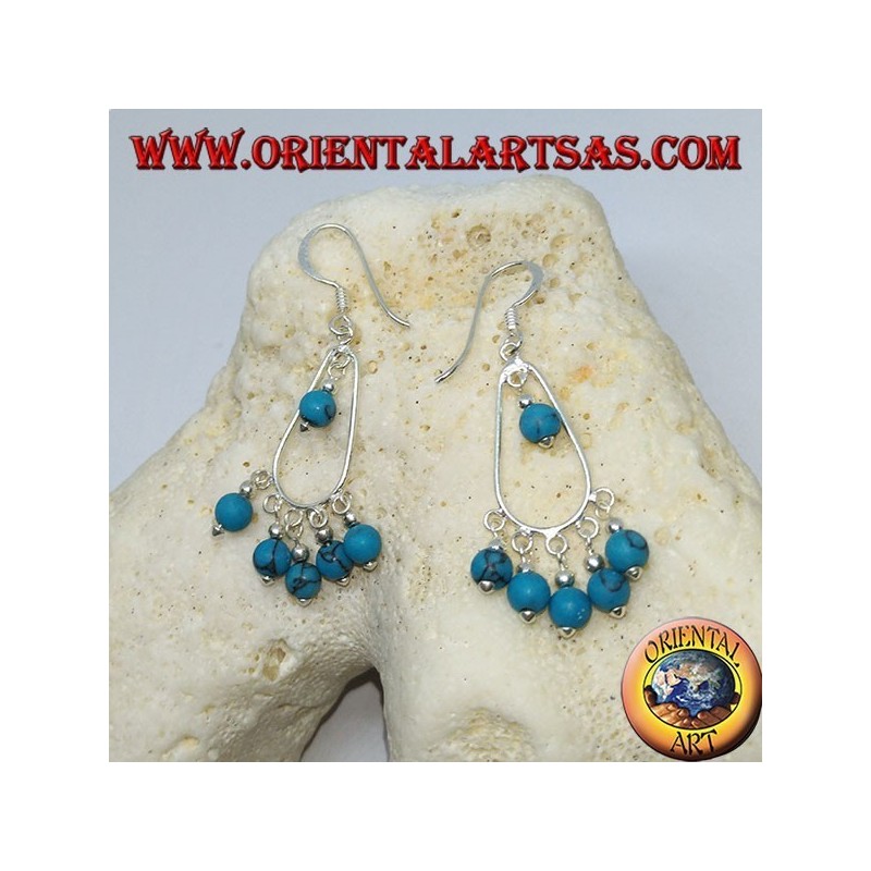 Orecchini A Gancio In Argento 925 Con Foglie E Pietre Naturali Semipreziose, Misura 12x41 Mm, Eleganti E Artigianali, In Confezione Regalo DTPsilver
