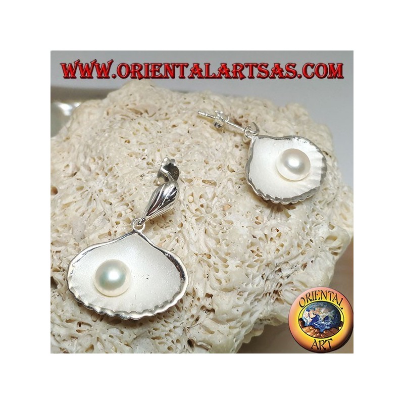 Orecchini Donna In Argento Sterling 925 A Forma Di Conchiglia: Eleganti, Senza Nichel, Con Custodia Regalo