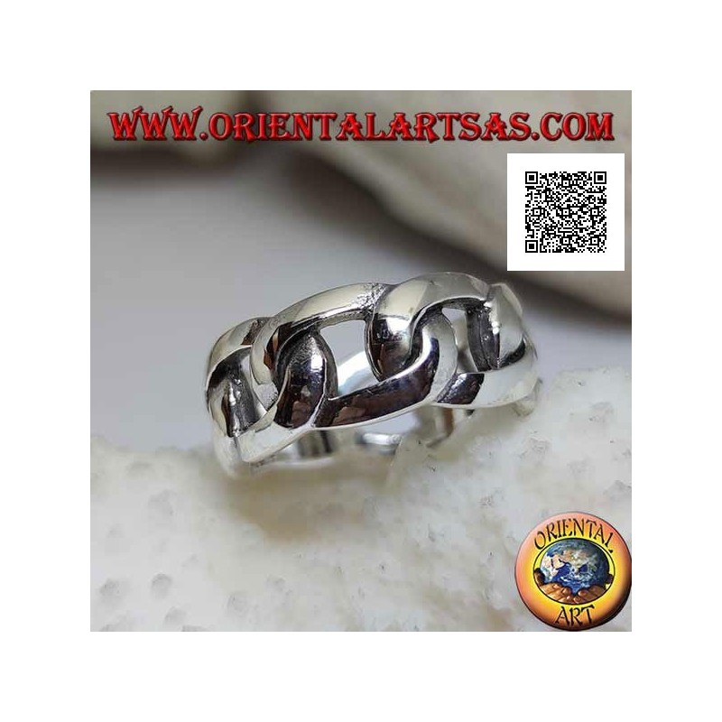 Anello Da Piede 3 Bande Filo Intrecciato In Argento Sterling 925 Regolabile - Foto 2