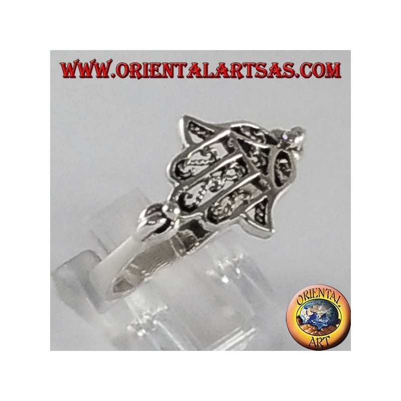 Orecchini etnici in argento 925 mano di Fatima - JANIN