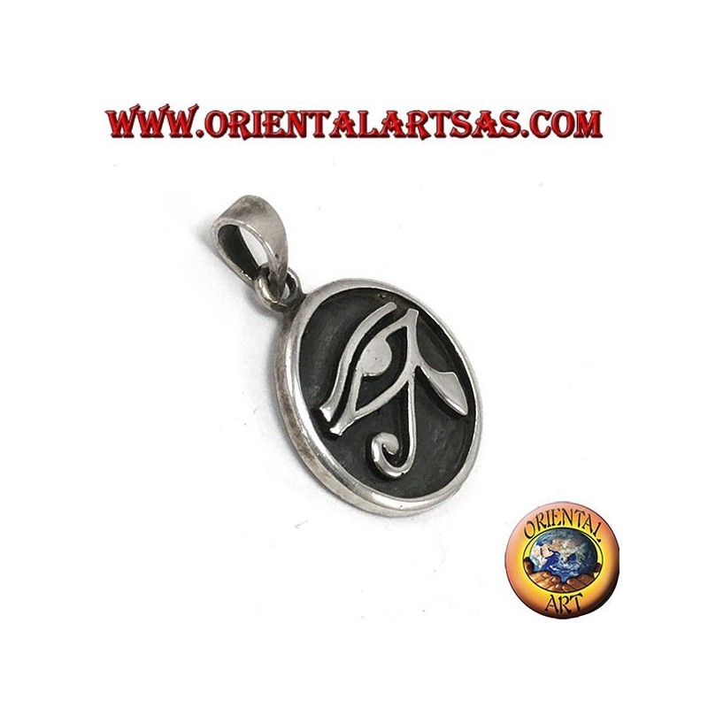 Argent oeil d’Horus pendentif sculpté Argent oeil d’Horus pendentif sculpté